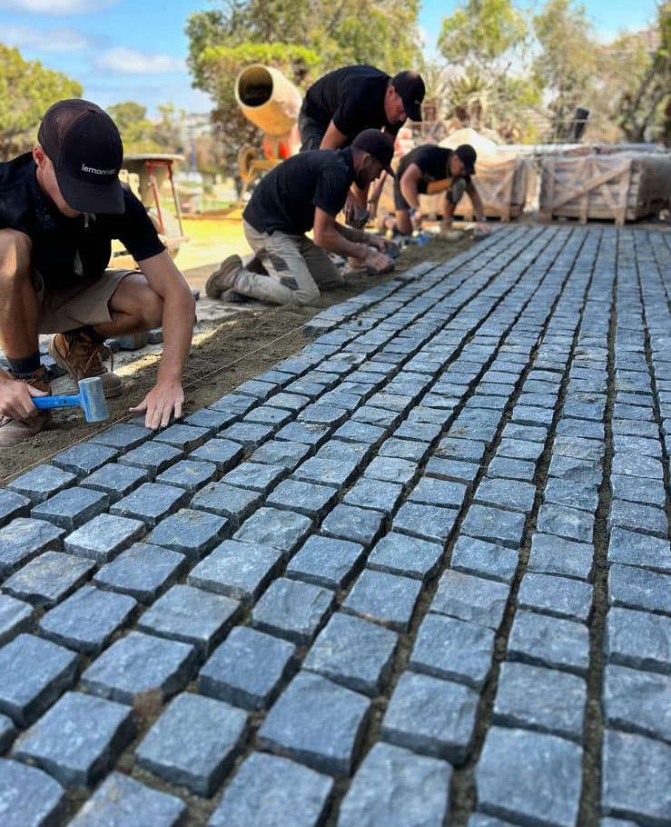 Paving and stonework Perth — laid brick paving